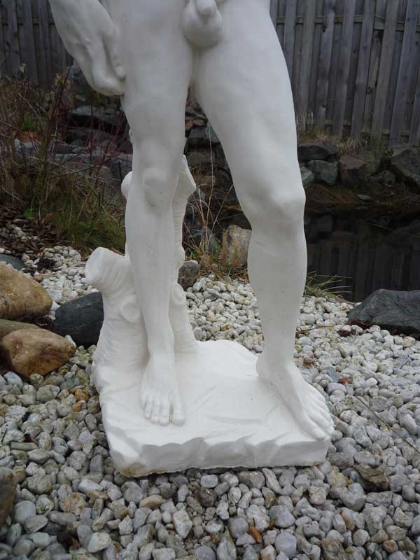 STATUE DAVID v. MICHELANGELO Männerskulptur Gartenfigur  